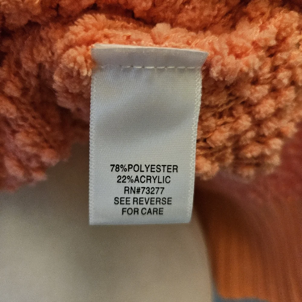 Lauren Conrad Cozy Coral Textured Women's Size Small S Crew Neck Sweater